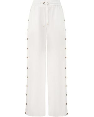 Zimmermann Rrebellion Poplin Button Pant - White