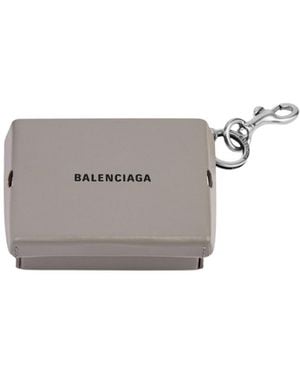 Balenciaga Slot Detail Wallet - Gray