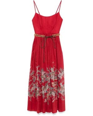 Zimmermann Floral-print Midi Dress - Red