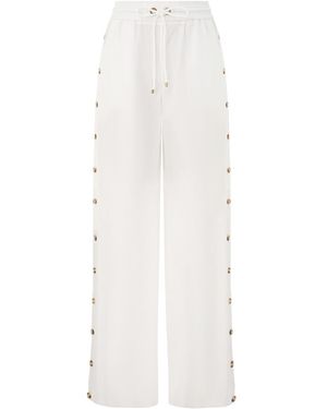 Zimmermann Rrebellion Poplin Button Pant - White