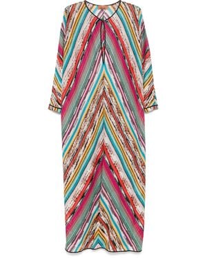 Missoni Chevron Beach Dress - Red