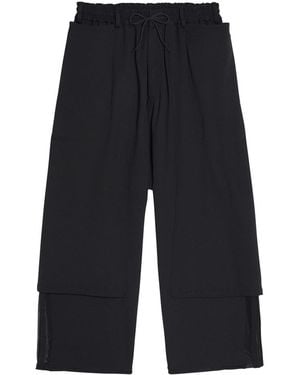 Y-3 3-stripes Open Hem Track Trousers - Blue