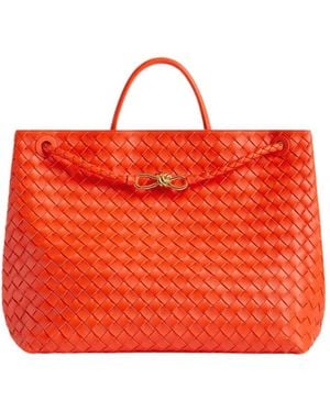 Bottega Veneta Large Andiamo Tote Bag - Red