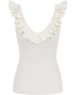 Zimmermann Awaken Ribbed Top - White