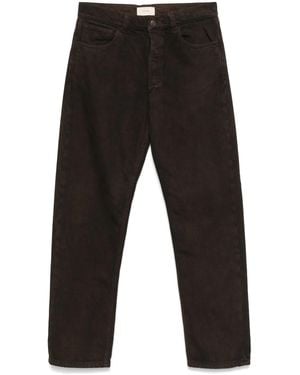 The Row Brown Denim Burt Jeans - Black