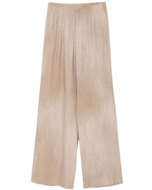 Ermanno Scervino Elasticated Palazzo Trousers - Natural