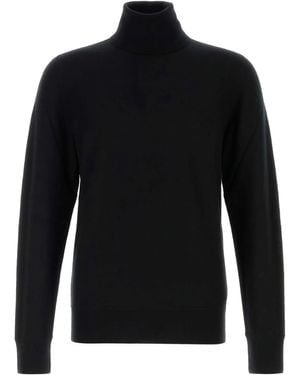The Row Bjorn Turtleneck In Cashmere - Black