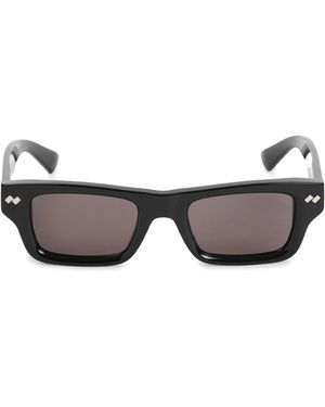 Bottega Veneta Rectangle-frame Sunglasses - Grey