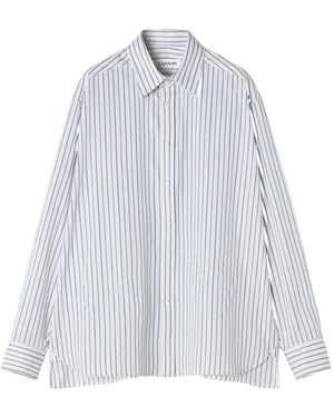 Lanvin Pinstripe Shirt - White