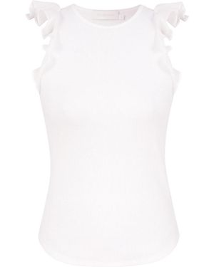 Zimmermann Awaken Frill Tank - White