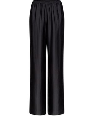 Loulou de Saison Kadala Silk Blend Trousers - Black