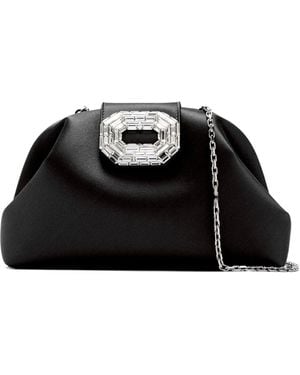 AMINA MUADDI Camelia Clutch Bag - Black