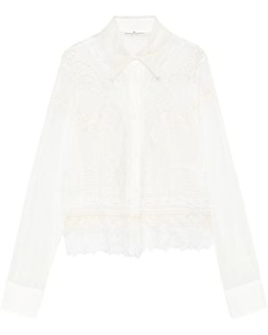Ermanno Scervino Lace Embroidered Shirt - White