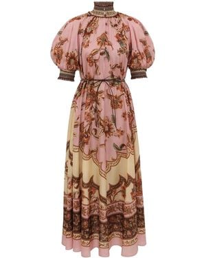 Zimmermann Floral Maxi Dress - Pink