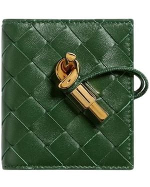 Bottega Veneta Andiamo Flap Card Case - Green