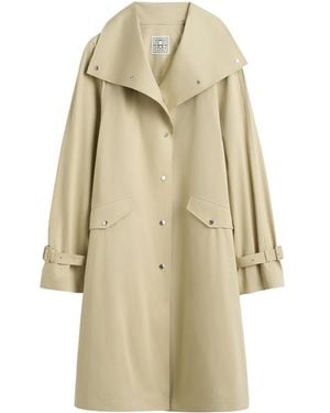 TOTEME Oversized Cotton Trench Beige - Natural
