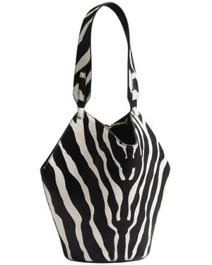 KHAITE Mini Lotus Tote - Black