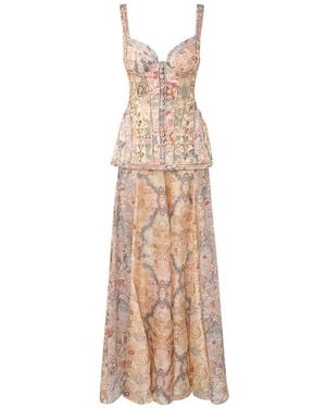 Zimmermann Rebellion Corded Maxi Dress - Natural