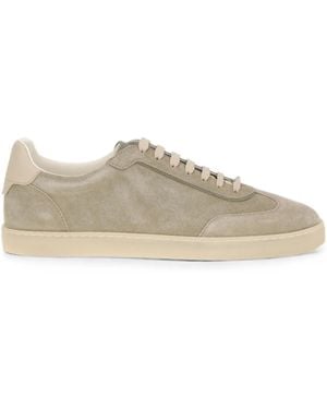 Brunello Cucinelli Lace-up Suede Trainers - Multicolour