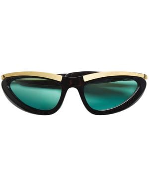 Bottega Veneta Prisma Cat Eye Sunglasses - Green