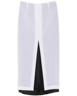 The Row Ismara Layered Maxi Skirt - White
