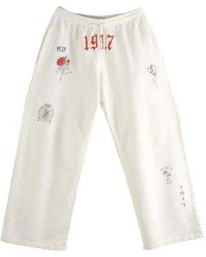 Balenciaga Graphic-print Track Pants - White