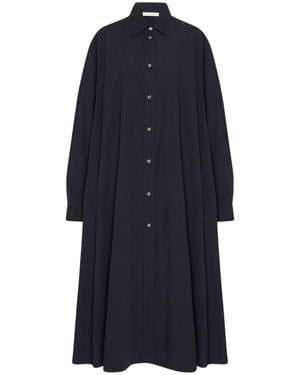 The Row Zeph Dress In Cotton - Blue