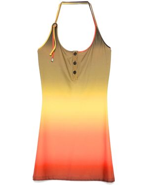 The Attico Halterneck Mini Dress - Orange