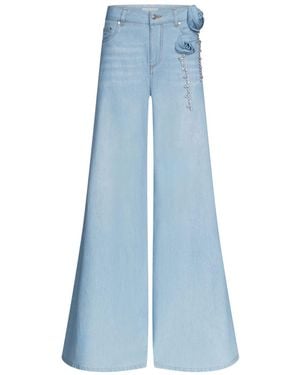 Area Wide-leg Jeans - Blue