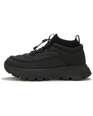 Fitflop Neo-D-Hyker Water Resistant Trainers Pu/Polyester, All, Size: Uk - Black