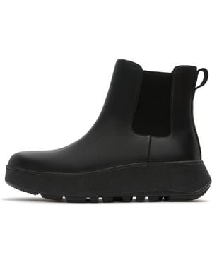 Fitflop F-Mode Waterproof Leather Chelsea Boots - Black