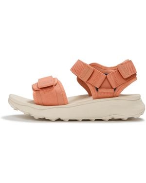 Fitflop Neo-D-Hyker (Xt) Water Resistant Sandals Webbing Polyester Fabric, Apricot Mix, Size: Uk - Pink