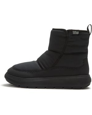 Fitflop Iq-Comff Water Resistant Boots Pu/Polyester, All, Size: Uk - Black