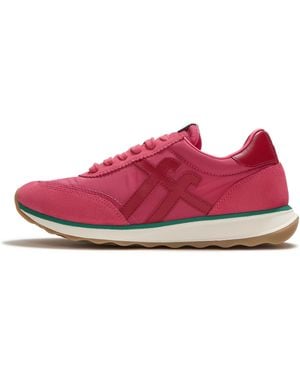 Fitflop Retro-Q Ff Trainers Nylon/ Berry Rose, Size: Uk - Pink