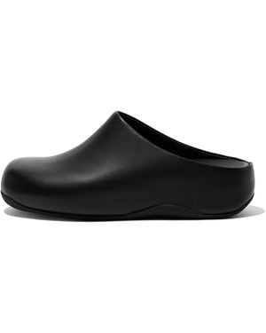Fitflop Shuv Leather Clogs - Black
