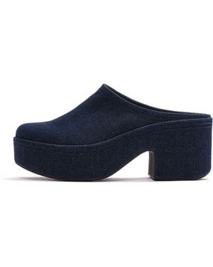 Fitflop Platfforms Heeled Mules - Blue