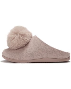 Fitflop Iq-Snug Felt Slippers, Size: Uk - Brown