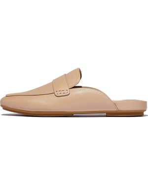 Fitflop Women Delicato Soft Leather Mules - Natural