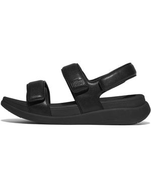 Fitflop F-Mode Go Adjustable Back-Strap Sandals - Black