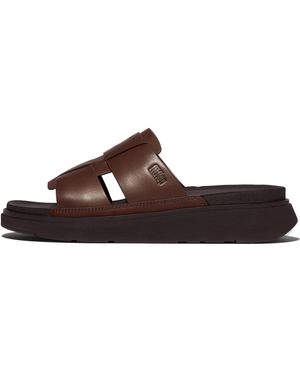 Fitflop Gen-ff Mens Leather Fisherman Slides, Markdown - Brown