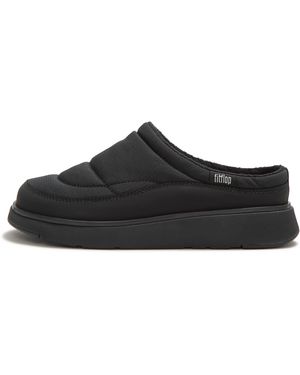 Fitflop Gen-Ff Padded Mules Pu/Polyester, All, Size: Uk - Black