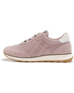 Fitflop Retro-Q Ff Suede Trainers Cotton/Suede/Pu, Blush, Size: Uk - Pink