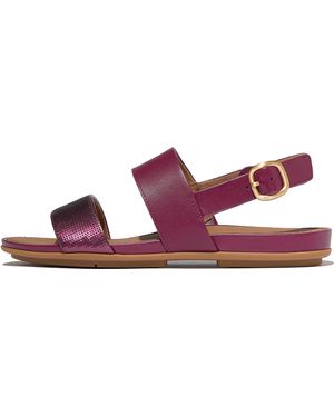 Fitflop Gracie Sequin Leather Back-Strap Sandals Leather Sequin - Pink