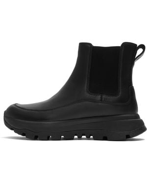 Fitflop Neo-D-Hyker Leather Chelsea Boots - Black