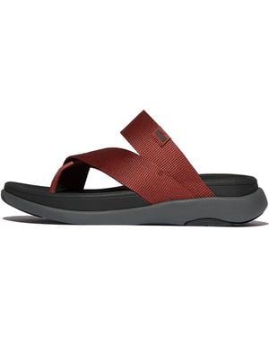 Fitflop F-mode Go Mens Webbing Sling Sandals Polyester/faux-leather, Markdown - Brown