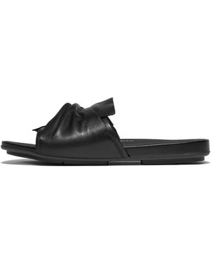 Fitflop Women Gracie Soft-twist Leather Slides, Markdown - Black