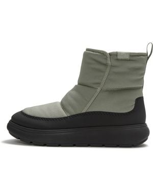 Fitflop Iq-Comff Water Resistant Boots Pu/Polyester, /Sage, Size: Uk - Green