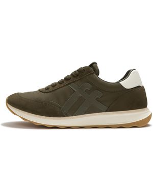 Fitflop Retro-Q Nylon Trainers Polyester/Pu/Suede, Deep, Size: Uk - Brown