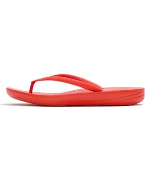 Fitflop Iqushion Ergonomic Flip-Flops Rubber (Tpu) - Red