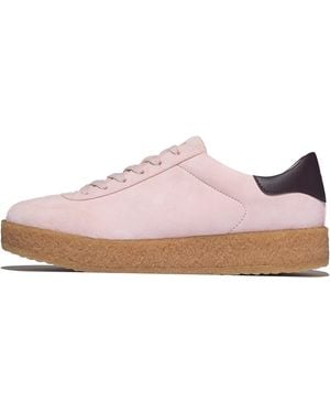 Fitflop Rally T-toe Suede Crepe Trainers - Pink